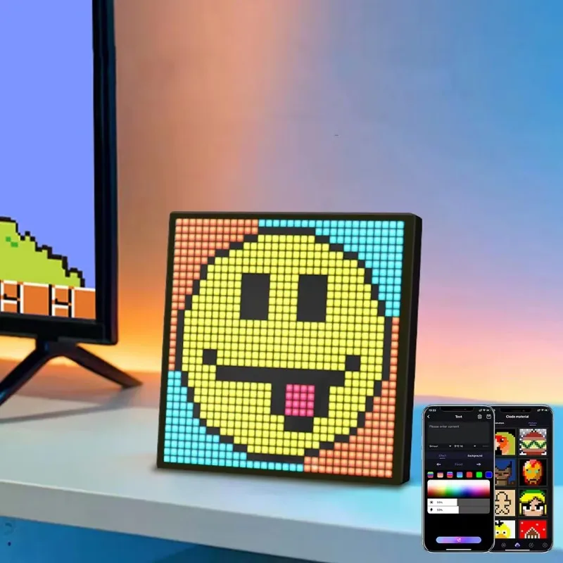

Intelligent Light Emitting Diode Pixel Screen Display Application Control Programmable Digital Photo Frame Night Light