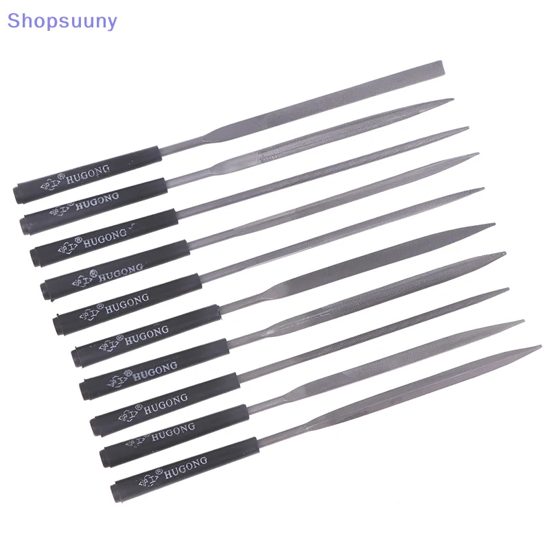 [SU]10Pcs/Set Metal Needle File Set Wood Rasp Metal Polishing Hand File Tools Steel Rasp Needl Filing[SU]