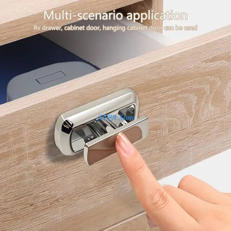 U13C Push Button Lock Secure & Easy To Use Keyless Designs Push Lock Anti Theft Cabinet Lock Easy to Use for Yacht Cabinets