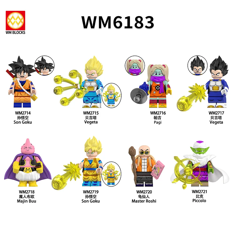 WM6179 WM6183 WM6182 Anime Mini figurine accessoires compatibles modèle jouets cadeaux d'anniversaire pour enfants WM6181 WM6182 WM6183