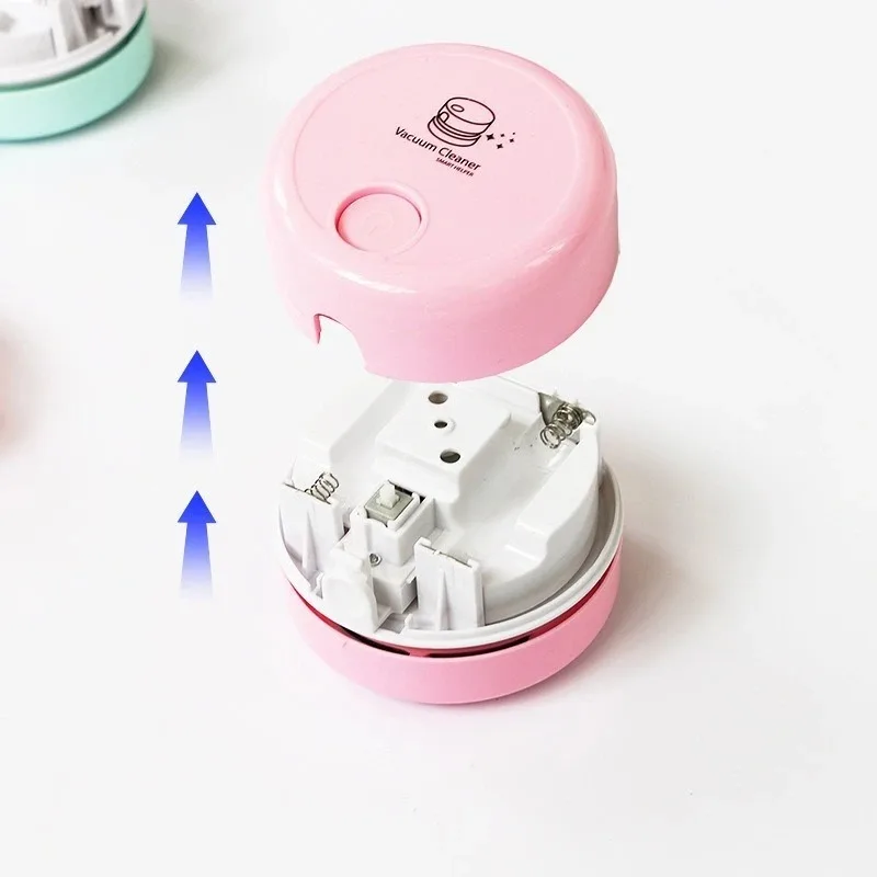 Portable Silent Mini Desktop Vacuum Cleaner for Keyboard Dust, Exquisite Gift for Home Office and Study Use