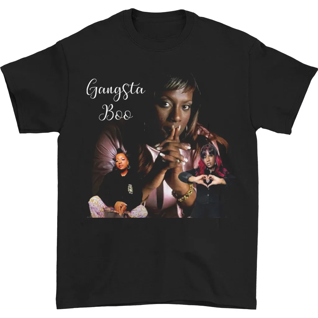 

Gangsta Boo коллаж футболка Rapper черный хлопок все размеры 1F706
