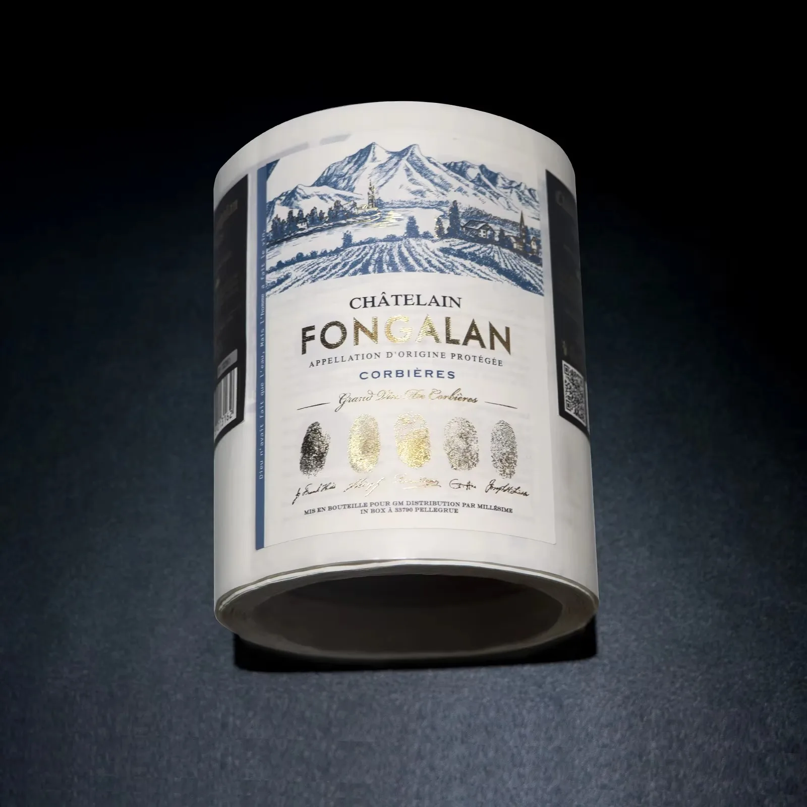 تسميات كتيب لاصقة متعددة الطبقات مخصصة | ملصقات قابلة للتقشير على الوجهين | ملصقات زجاجات النبيذ الورقية المزخرفة المطبوعة #3