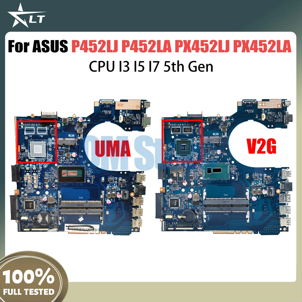 P452LJ Mainboard For ASUS P452LA PE452LA PRO452LA PRO452LJ PX452LJ PX452LA PE452LJ Laptop Motherboard I3 I5 I7 5th Gen