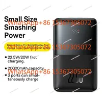 20000mAh 22.5W Bipow Pro Portable Digital Display Fast Charge Power Bank For Baseus