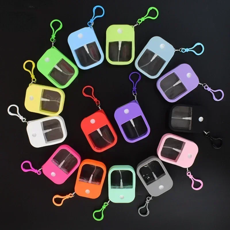 CNKESS 38 مللي رذاذ صغير معقم رذاذ نباتي معقم لليدين مع سلسلة مفاتيح عطر كحول زجاجة رذاذ الماء 2028 #5