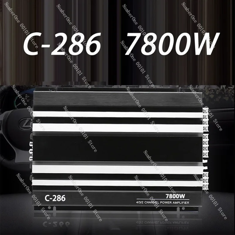 286 Power Amplifier 7800W 4 Channel AB Class Car Audio Restoration for Subwoofer Bridgeable HiFi