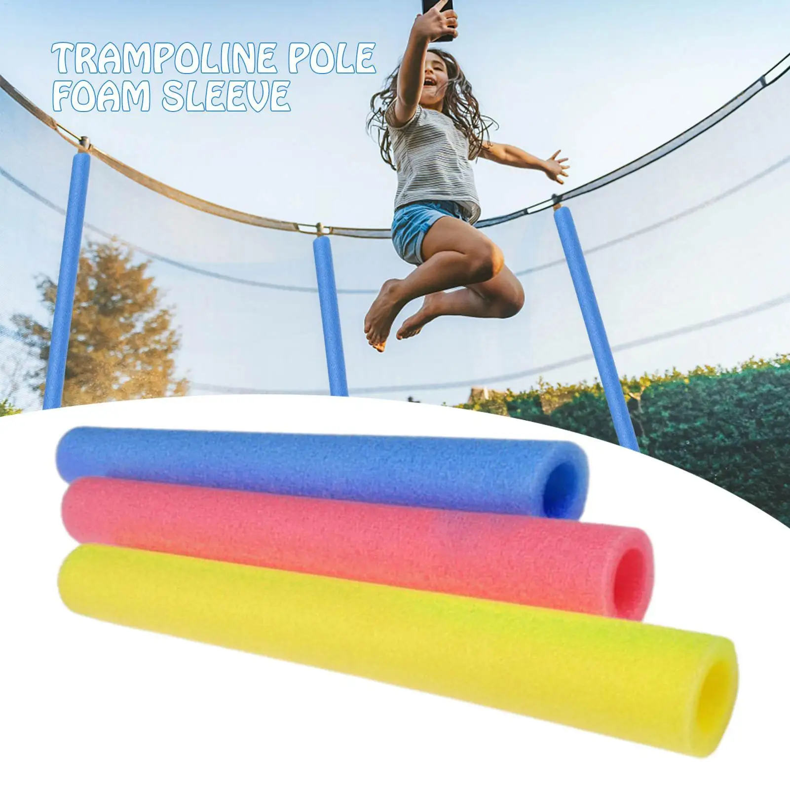 

1pcs 40cm Trampoline pole foam sleeves Jumping bed pole cover Child-safe padding Replacement Outdoor trampoline accessories