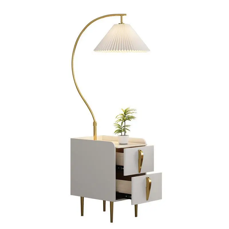 

Modern, simple, pleated, floor lamp, light luxury, bedroom, living room, bedside table, double lamp