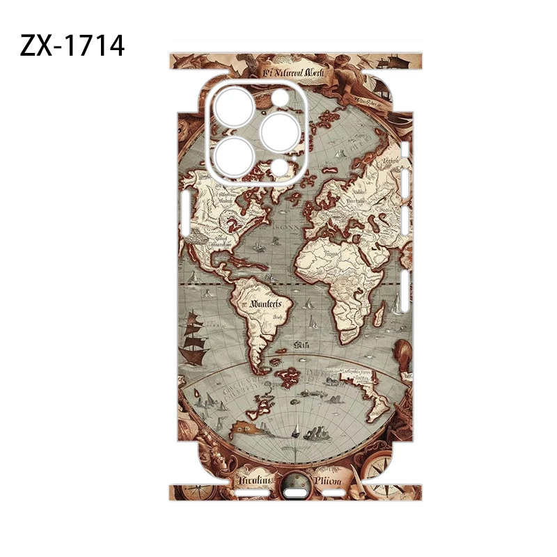 OscarSkinZ Wrap For iPhone1716 Pro Max Sticker 15 14 Plus Back Film 13 12 Mini Protective Decal Side Frame Back Protector