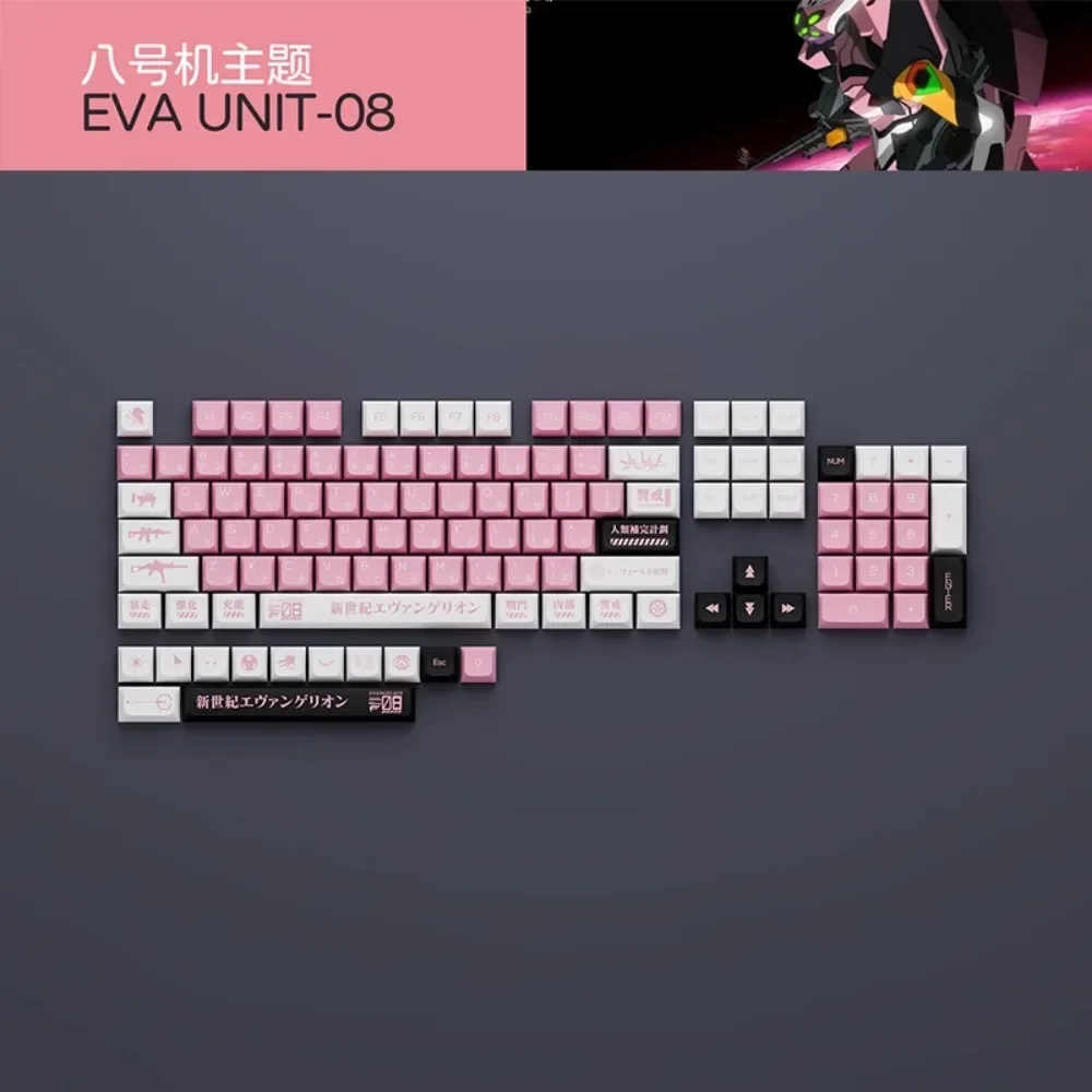 EVA Keycaps PBT Zero First Six Eight Machine Theme Personalized Mechanical  XDA Height Profile Replacement Thermal Sublimation