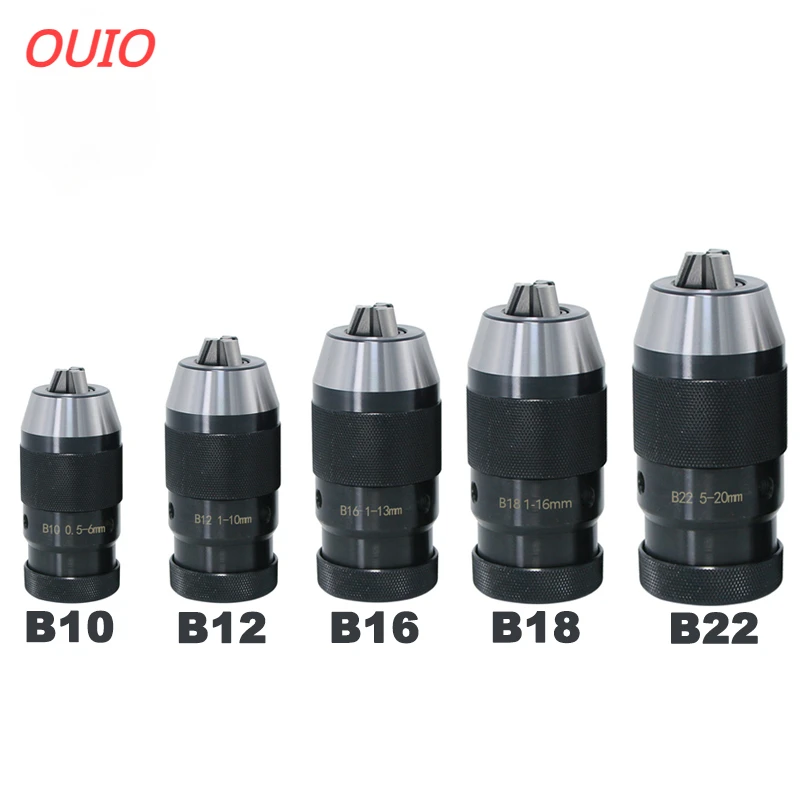 OUIO-portabrocas autoajustable, herramientas de torno de mecanizado automático, varilla, B10, B12, B16, B18, B22, MT1, MT2, MT3, MT4, MT5, R8, C10,