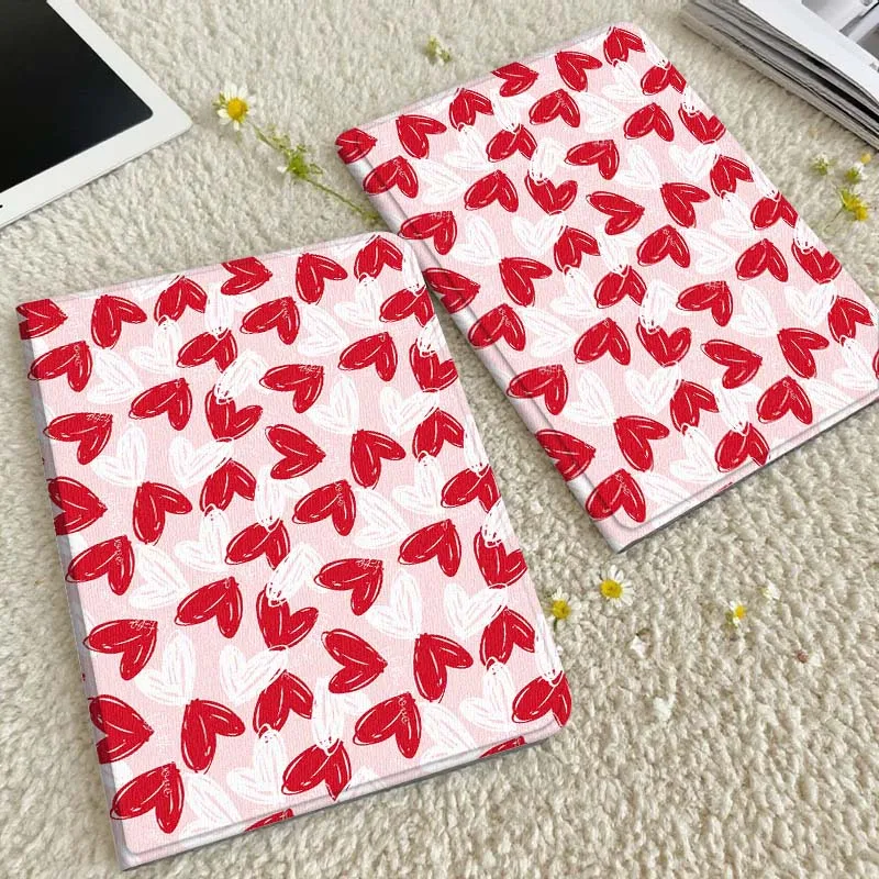 

Cartoon Red Heart Pattern For Samsung Galaxy Tab S6 S7 S8 S9 S10 S11 FE Plus Lite Tablet Case