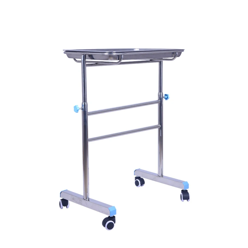 

Stainless steel tray frame 304 hospital tray lifting tool car thickened single and double pole square plate operating room