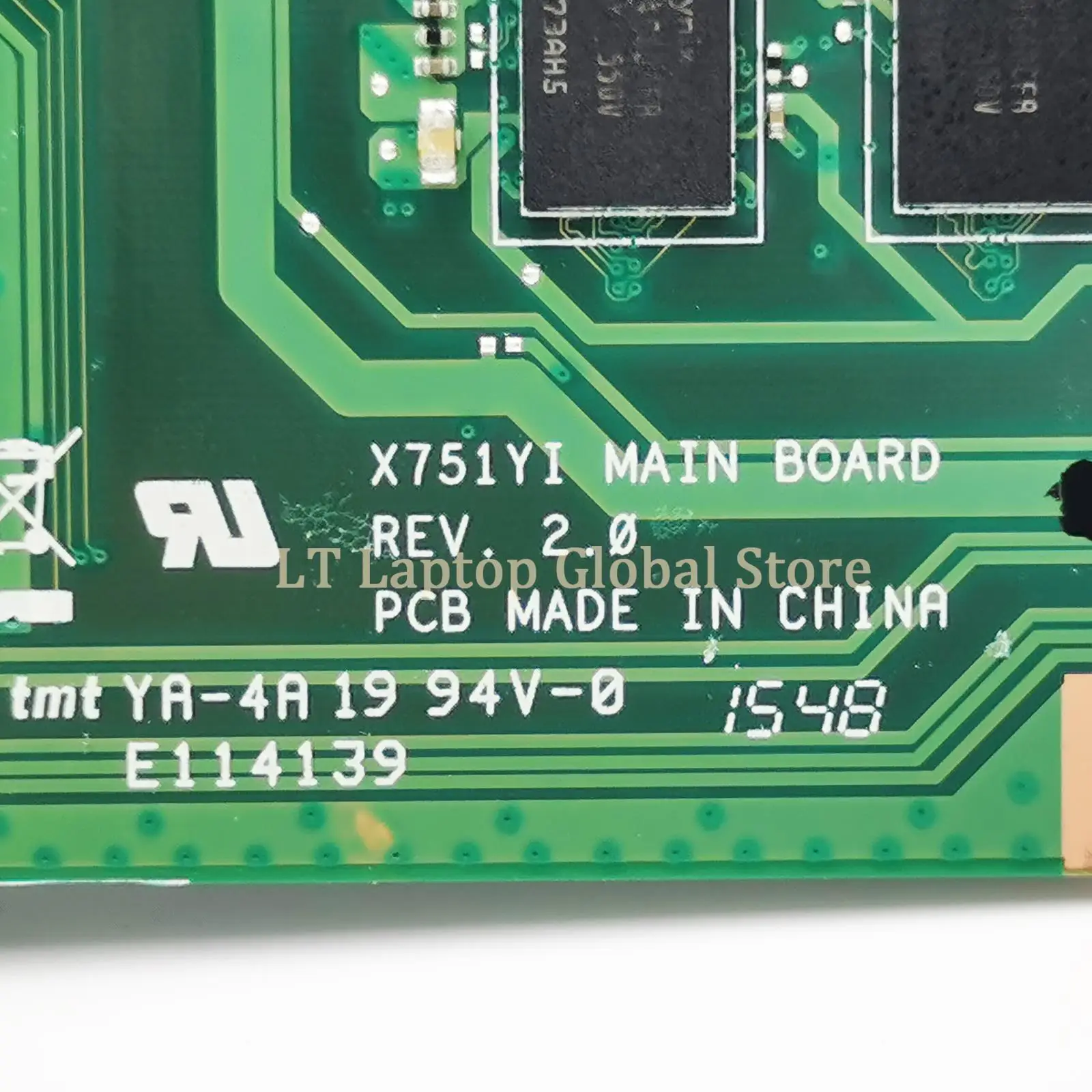 X751YI MAINboard Laptop ASUS, Motherboard Laptop f751y A751YI K751YI dengan CPU AMD 2GB/4GB/tes RAM OK