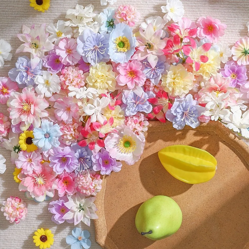 20/50 Stück künstliche Blumen aus Seide, künstliche Blumen für Zuhause, Raumdekoration, Hochzeit, Braut, Dekoration, DIY, Basteln, Geschenke, Zubehör – Detail 7