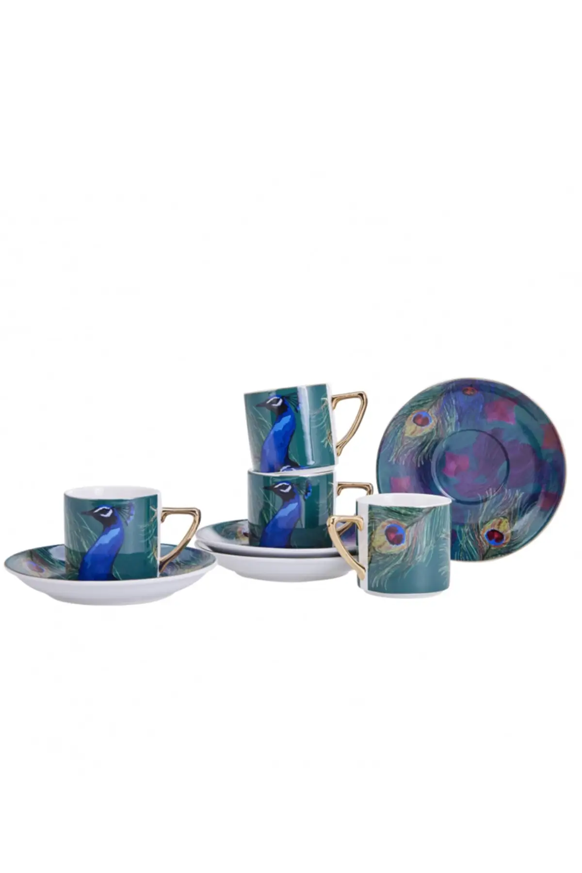 

DOLBOVI Peacock 4 person coffee cup set 90 ml