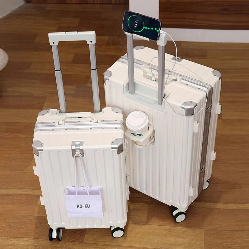 Multifunctional Luggage Aluminum Frame with USB Charging Port 30\