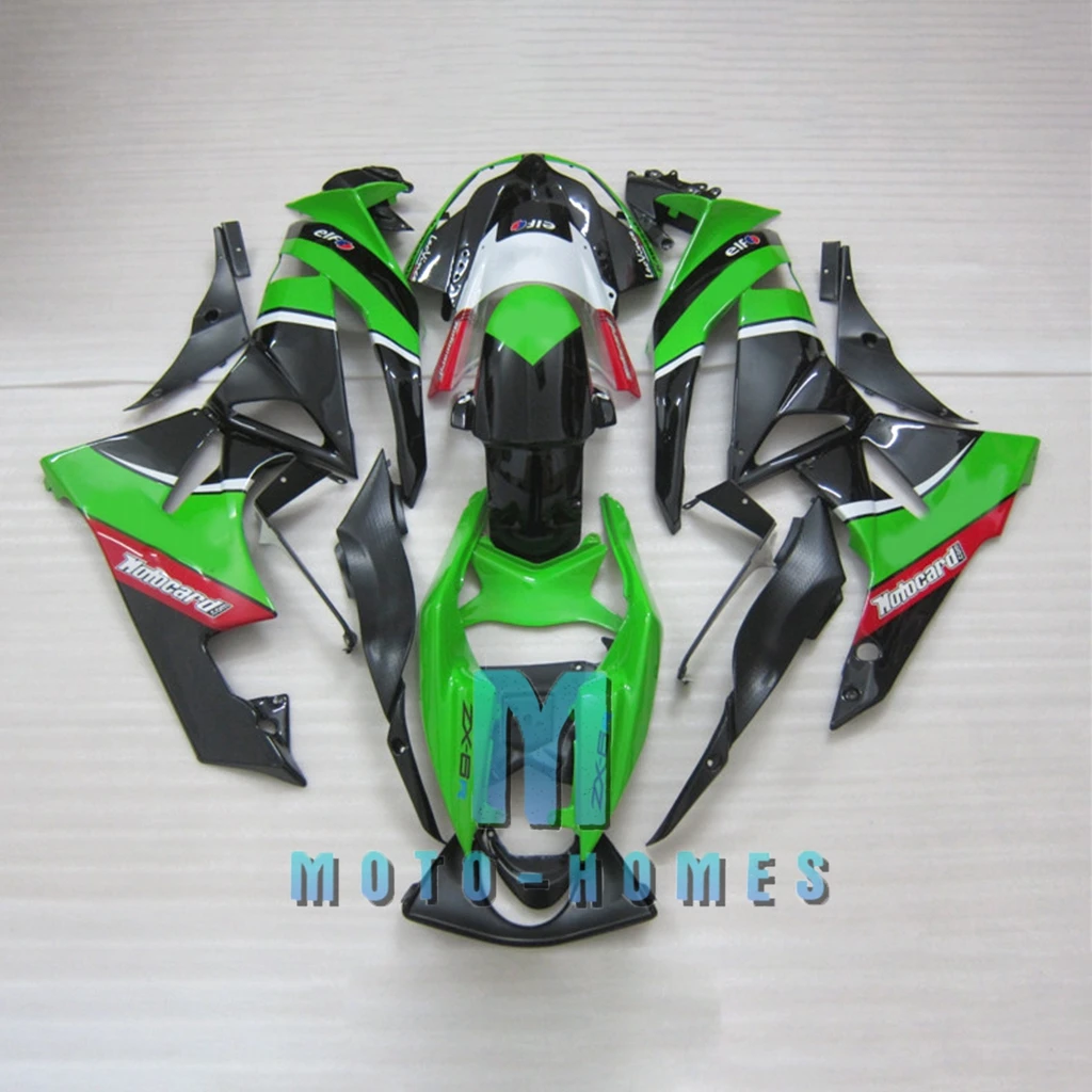 100% Injection Fairings Set for ZX6R 2009 2010 2011 2012 Kawasaki Ninja 09 10 11 12 ZX 636 6R Road Circuit ABS Plastic Bodywork