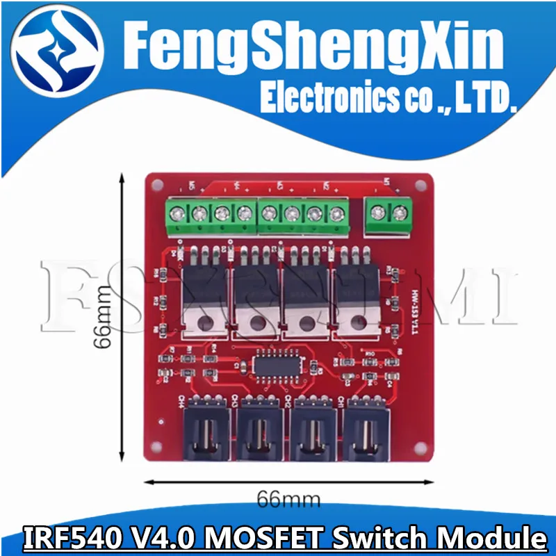 4 Channel IRF540 MOSFET Switch Module V4.0 for DC Motor Drive Dimmer Relay Board - Way Route MOSFET Button