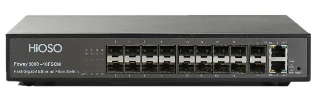 Commutateur Ethernet fibre OEM industriel, excellent commutateur fibre, 12 ports, 24/48 ports, tout neuf