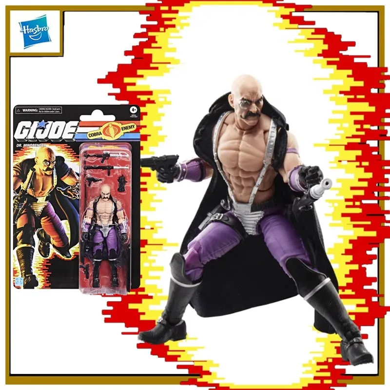 

Hasbro Originlal G.I. Joe Anime Figure Bald Doctor Confidential Retro Hanging Card Action Figure Toys for Boys Girls Kids Gift
