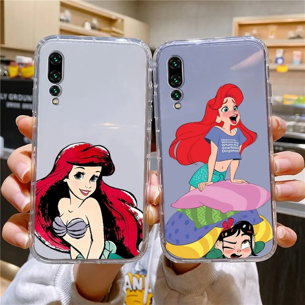 A-ArielS-The M-MermaidS Phone Case For Xiaomi 11 Redmi Note 11 5G 8T 9A 9 10T Note8Pro Note9 12SUltra Transparent Case