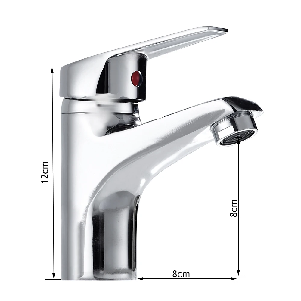Bathroom Faucets Hot and Cold Mixer Faucets Vanity Bathroom Kitchen Deck Mounted Bathroom Single Lever Sink Faucets Dropshipping