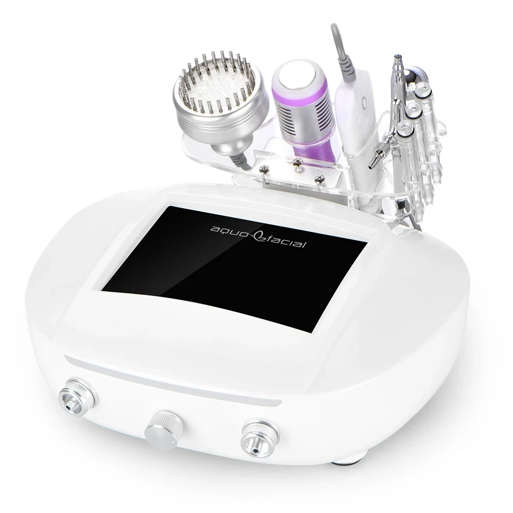 

5 In 1 Ultrasonic Scrubber Dead Skin Remove Photon Microdermabrasion Wrinkle Remove Sprayer Face Smooth Beauty Machine