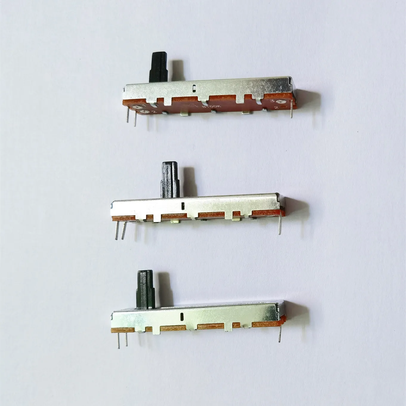 Original new 100% straight sliding potentiometer long 45MM wide 9.5MM handle height 10MM resistance value B10K A20K B500K SWITCH