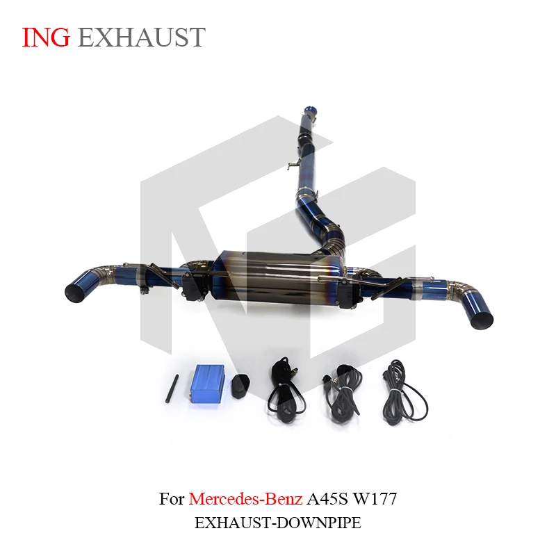 

ING Performance Exhaust Catback Titanium Alloy for Benz GLA CLA45S W177 2.0 Car Accessories Electron Valve Vehicle tools System