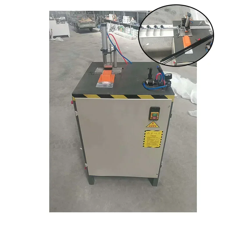 

Automatic Decorative Strip Cutting Machine 45 Degree Photo Frame Line Cutting Machine Aluminum T-Bar Pneumatic Cutting Machine