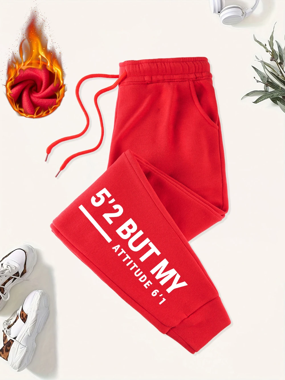 Ale Moje Uczucia Podkreślają Mój Charakter Nadruki na Spodniach Dresowych Damskie Luźne Spodnie Jogger Uniwersalne Elastyczne w Pasie Modne Spodnie Damskie Streetwear