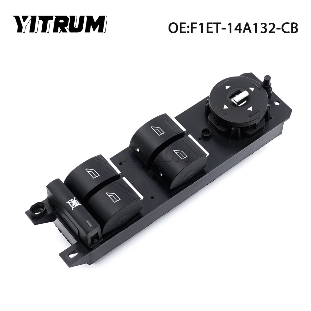 

YITRUM F1ET-14A132-CB F1ET14A132CB Car Window Control Switch Regulator Button For Ford Focus Escape ST 2012 2013-2016 2017