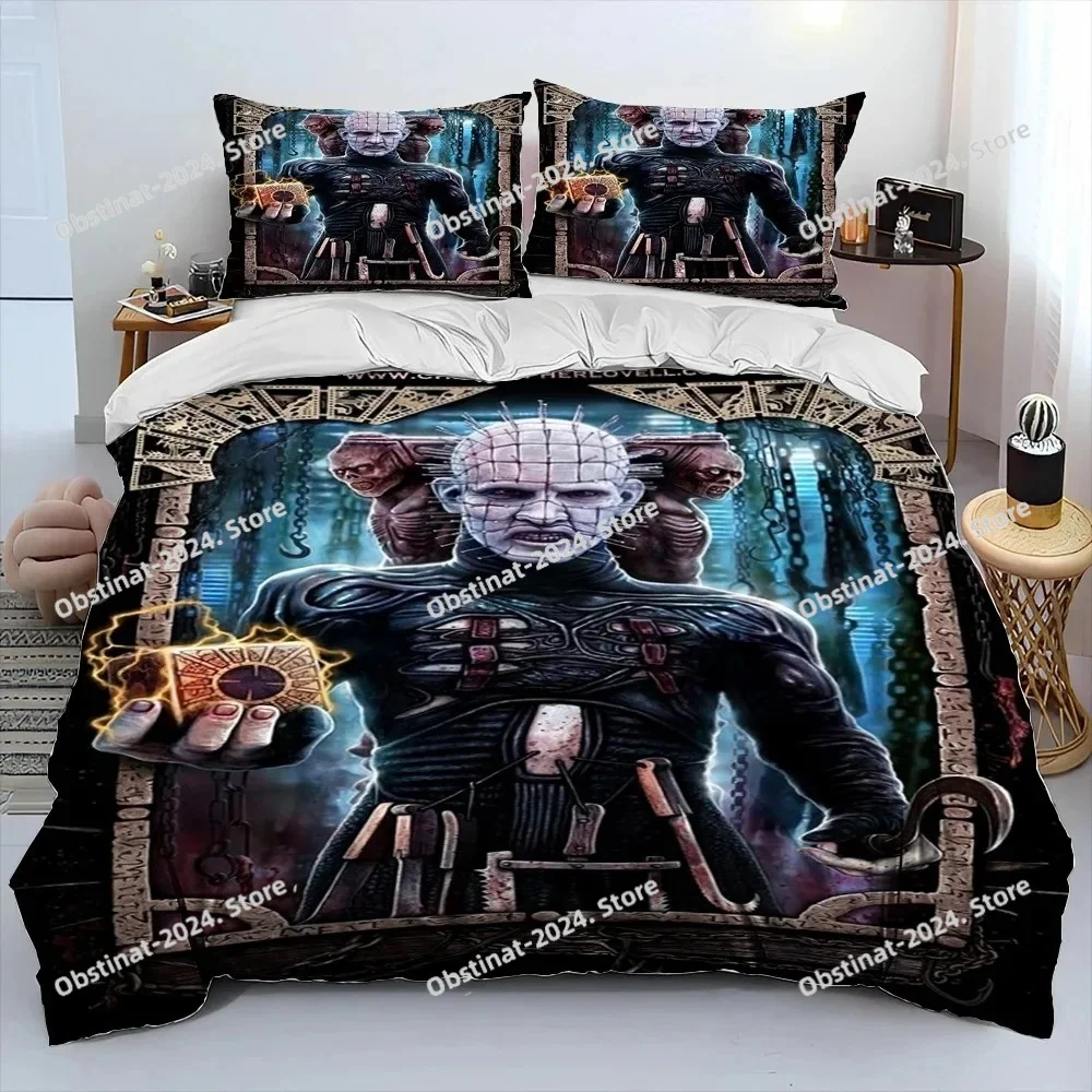 

Scary - themed Comforter Bedding Set - Horror - inspired Design for KingQueen Size Beds　Duvet & Pillowcase Set