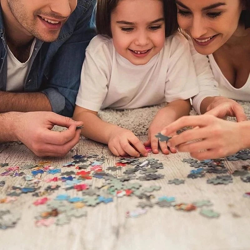 70*50cm quebra-cabeça 1000 peças mundo animal quebra-cabeças brinquedos para crianças aprendizagem educação cérebro teaser montar jogos de brinquedo crianças presentes