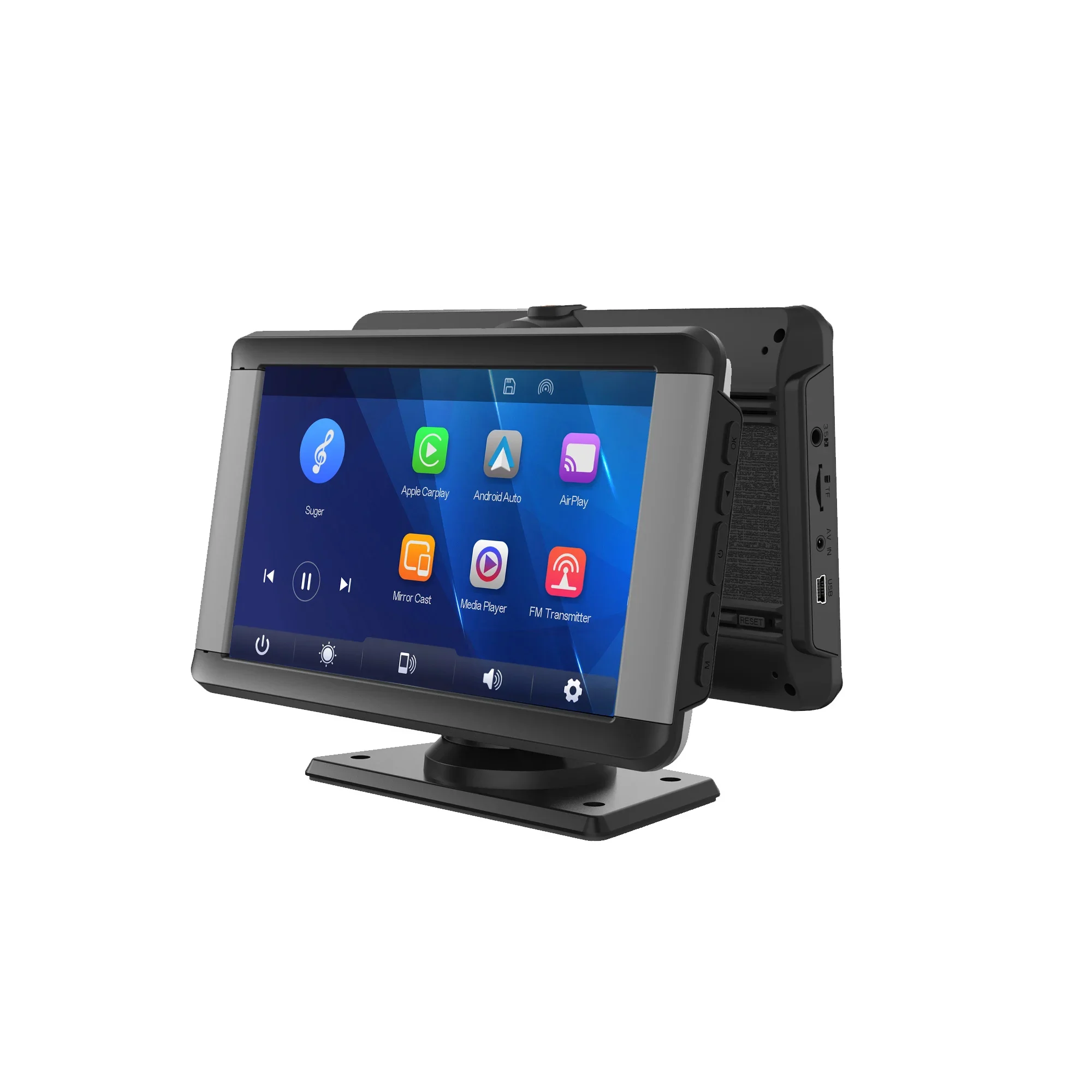 

zz Maustor 7 inch Monitor Touch Screen Car DSP DvD Player Radio Audio System Universal Mp5 Player Carplay