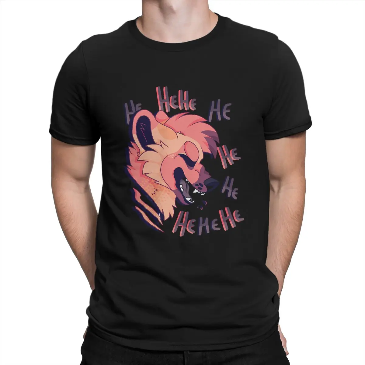 Hehe Hyena Unique TShirt Furry Casual T Shirt Newest T-shirt For Men Women