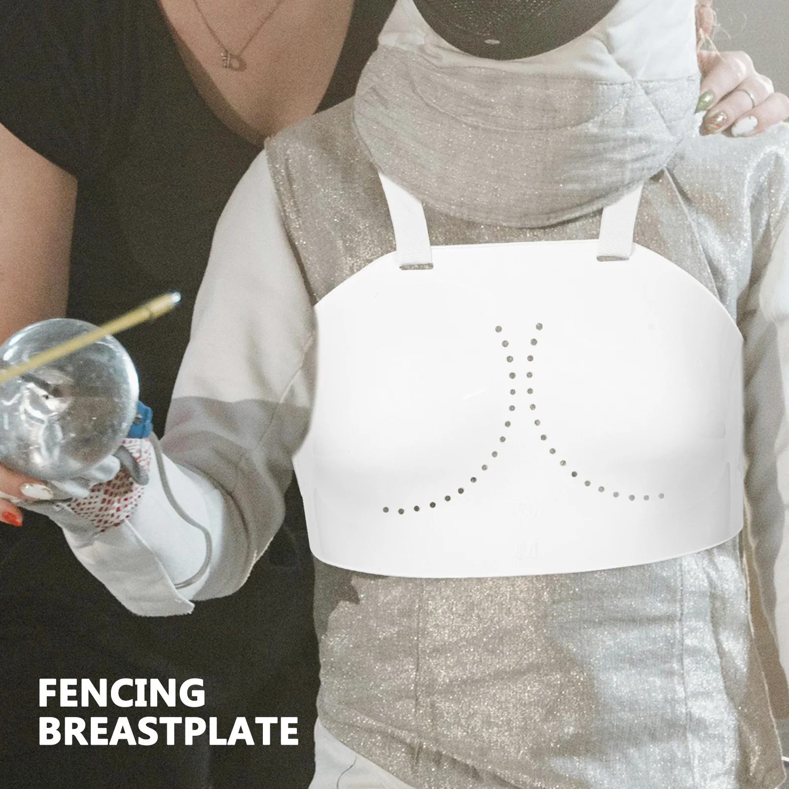 Fencing Protector Durable Ergonomic Design For Training Protection Guard Sports Fencing Gear Chest Protection Tool Portable