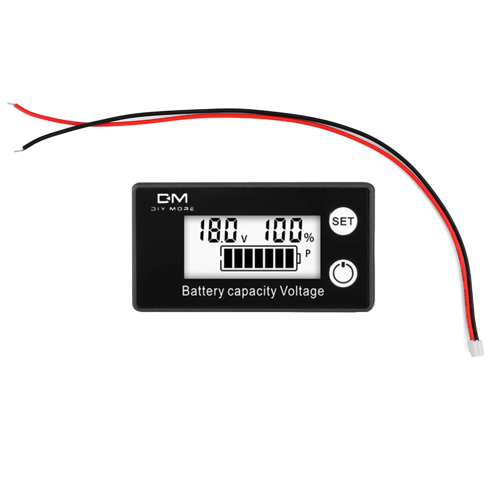 DC8-100V LCD Digital Meter 6133A Battery Capacity Indicator Lithium Ion Iron Phosphate Battery 12V 24V 36V 48V 60V 72V Voltmeter image 6