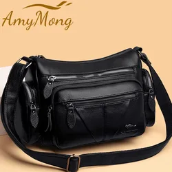 Women Multifunctional Shoulder Bag Purses High Quality Croosbody Messenger Bags Large Capacity Multi-pocket Outdoor Travel Sac