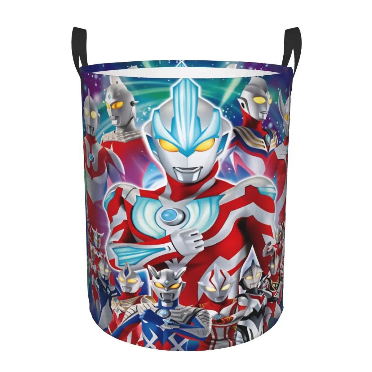 Cesto para la ropa sucia Ultraman Ginga Legend Tiga Ultraseven Taro, cesta grande para guardar ropa, organizador de calcetines y libros para la familia