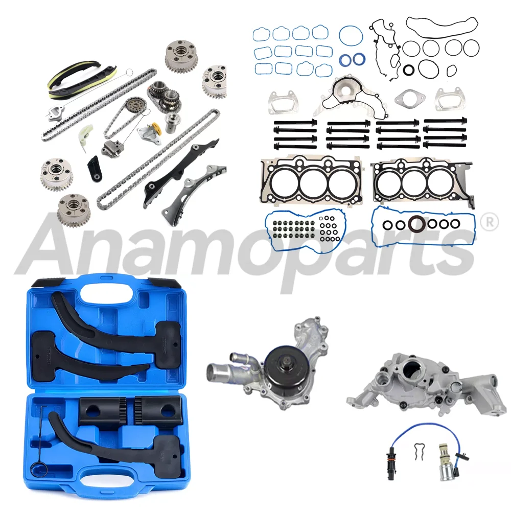 توقيت سلسلة عدة أدوات مضخة المياه/الزيت إصلاح إعادة بناء مجموعة ل 3.6L 11-15 دودج كرايسلر المنتقم جيب 3.6 L V6 DOHC 5184356 أ