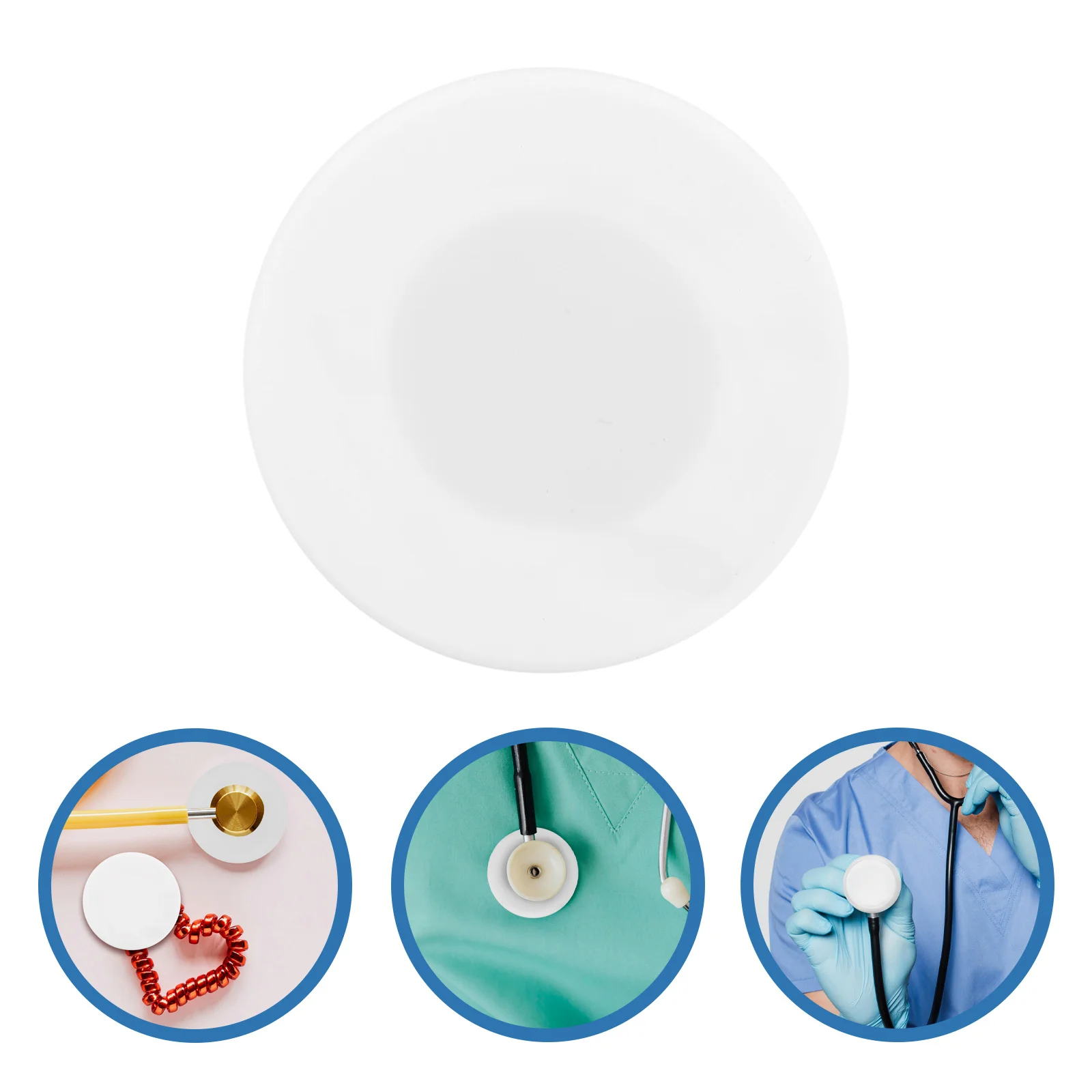 

20Pcs Silicone Stethoscope Protective Covers Replacement Sleeve Set Durable Anti-Dirt Replacement Parts Medical Stethoscope