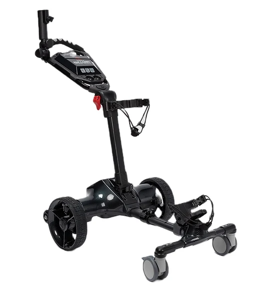 Stylish Electric Golf Bag Cart, 36 to 45 Hole Rechargeable Lithium Battery, Golf Caddy Push Pull Trolley Scooter Transporter