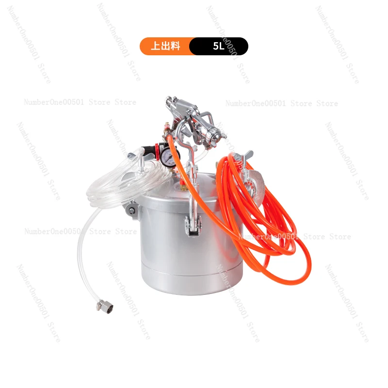 5L Air-Powered Texture Paint Spray Gun  For Water-Based Latex Stone Effect Multi-Color Coatings