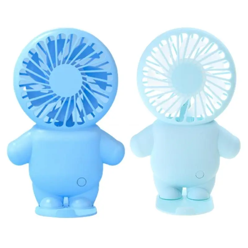Various Styles Mini Fan 1200mAh Battery Powered Hand-Held Desktop USB Fan 1-3H Working Time 3 Speeds Electric Fan Dropship