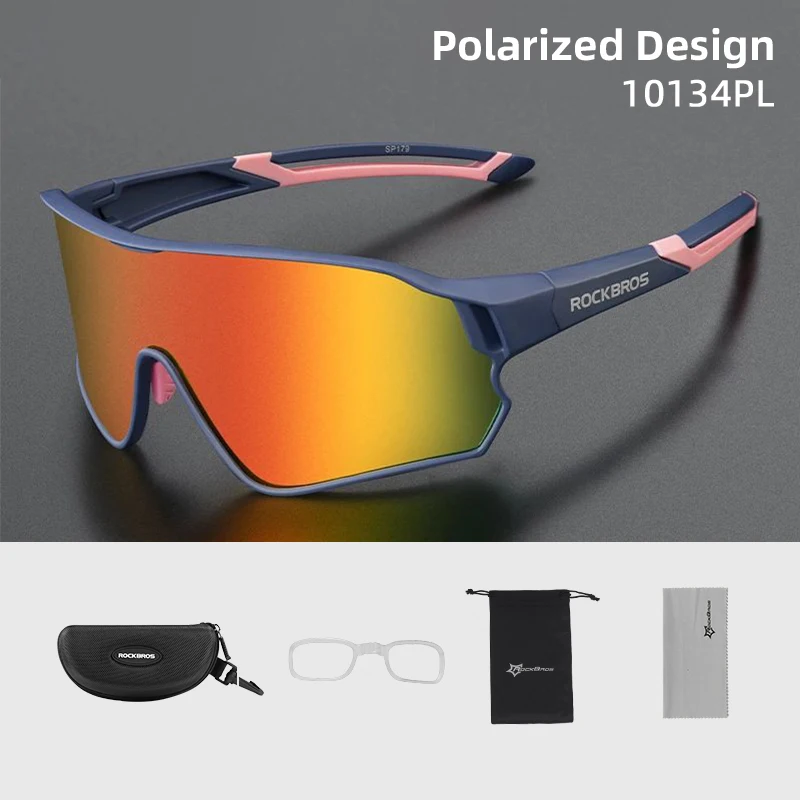 ROCKBROS Polarized Sports Sunglasses UV400 Black 4