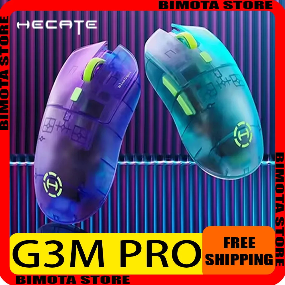 

Hecate G3m Pro Wireless Mouse Speed Low Delay Three Mode Gaming Mouse Lightweight Mice Flash E-Sports Office Pc Gamer Man Gifts