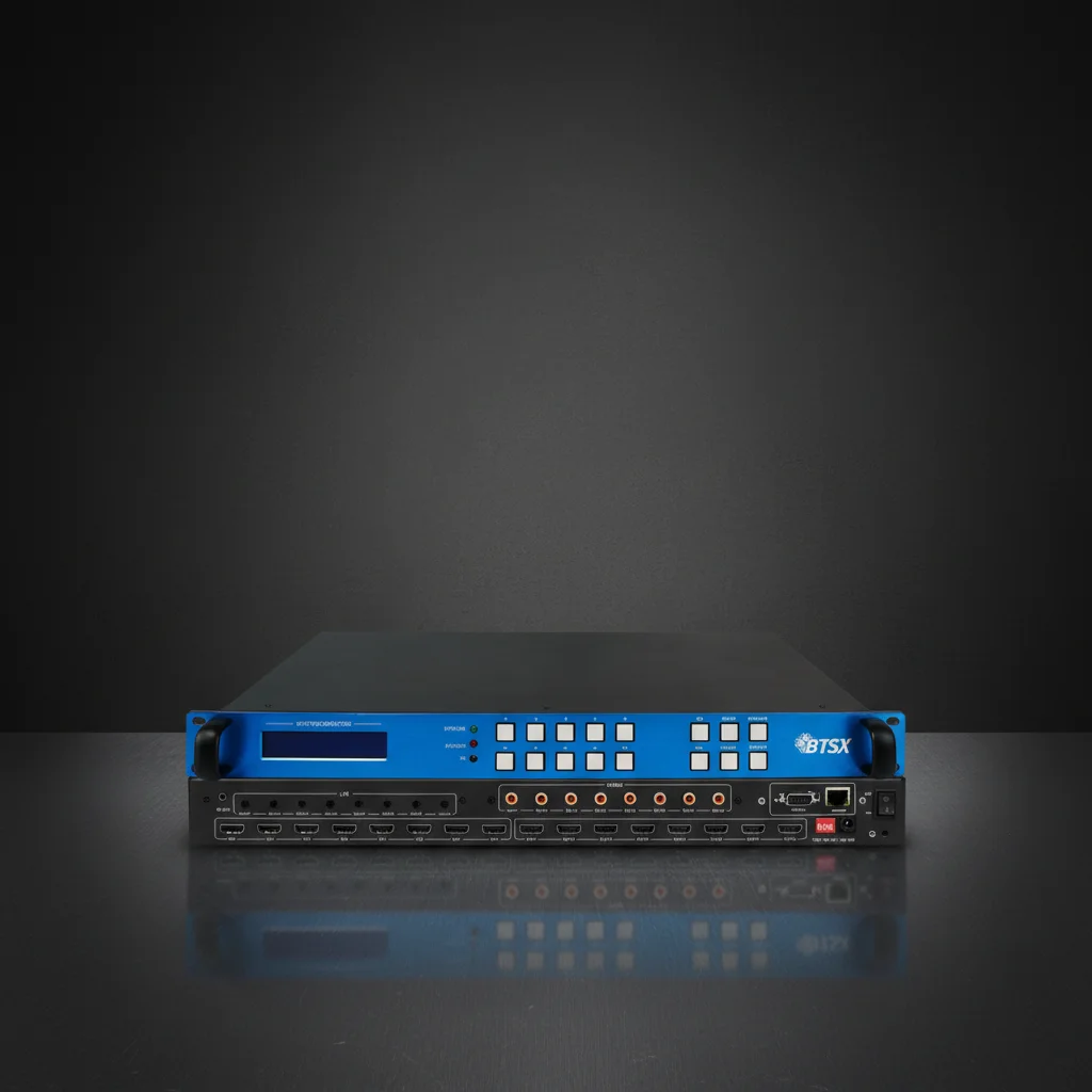 8x8 HDMI Matrix Switcher for Large Screen Project, 4K 60Hz 18Gbps, RS232 RJ45 Control & Audio Separation